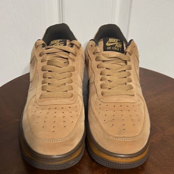 🔥🔥NIKE Air Force 1 B Wheat Mocha Tan - Men Sz 7 / Women 8.5 - PERFECT - Picture 4 of 12